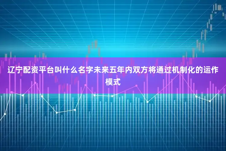 辽宁配资平台叫什么名字未来五年内双方将通过机制化的运作模式