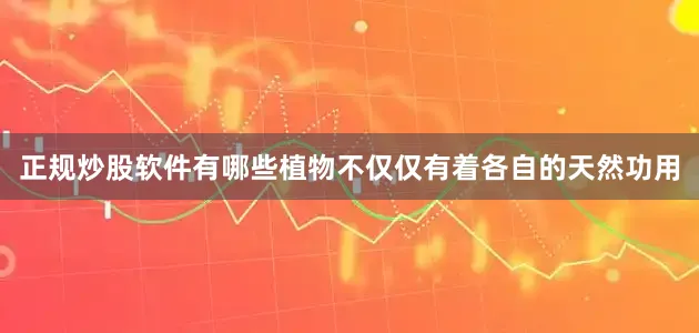 正规炒股软件有哪些植物不仅仅有着各自的天然功用